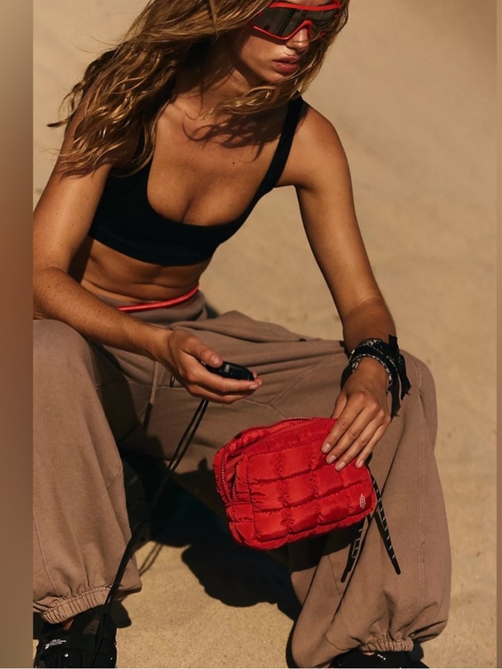 9348. Free People Quilted Mini Case